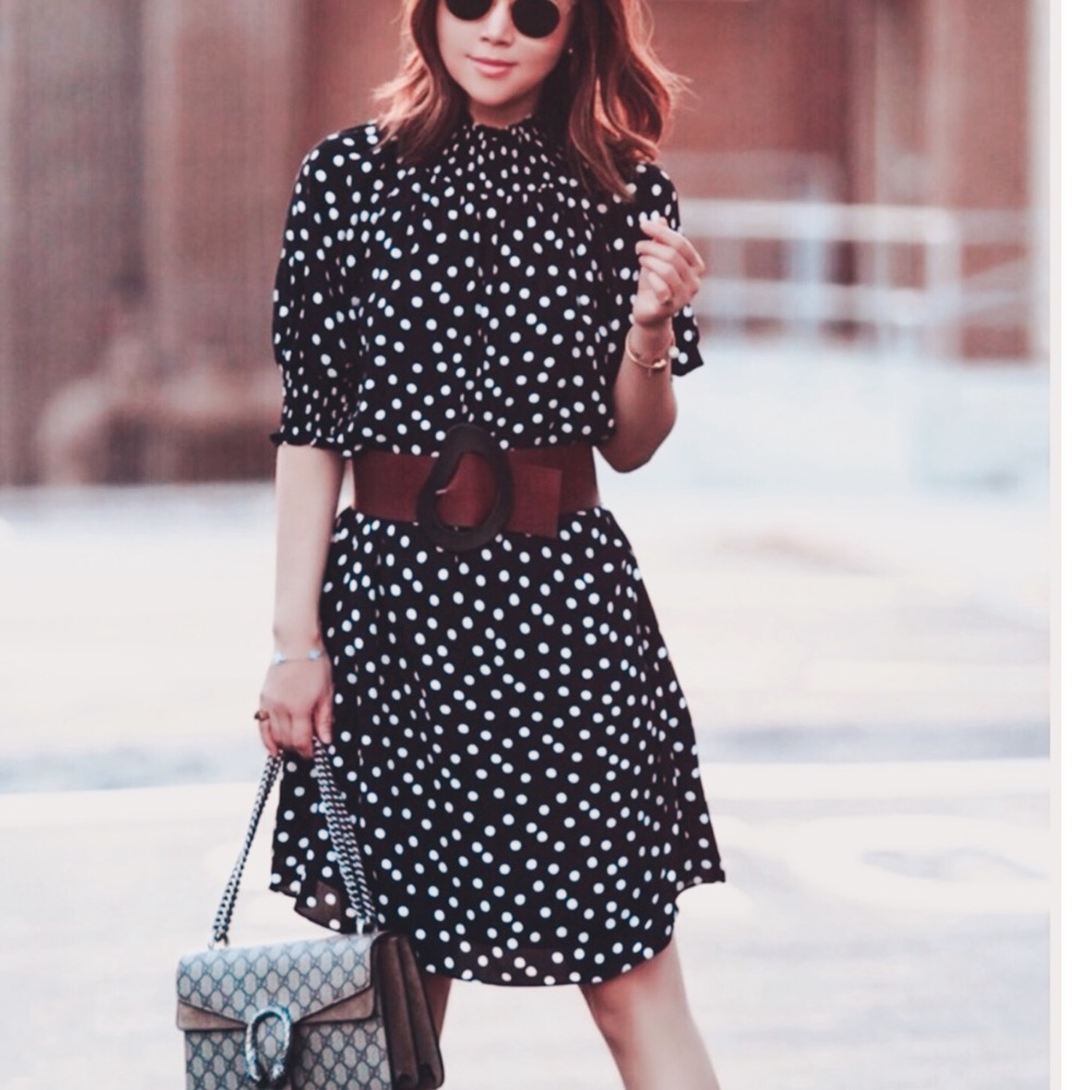 SOLD•CeCe Vivid Vibes Polka Dot Dress - Picture 1 of 6